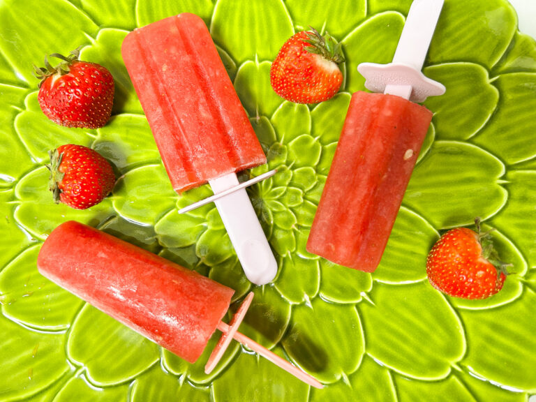 Easy Watermelon Strawberry Popsicles for Summer